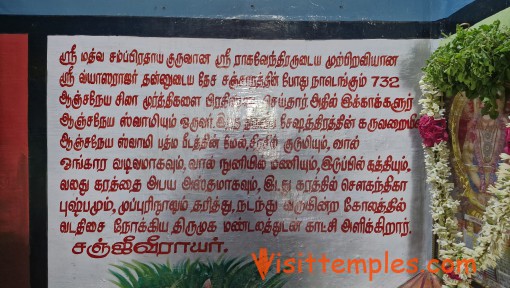 Sri Veera Anjaneyar Temple, Kakkalur, Tiruvallur District, Tamil Nadu
